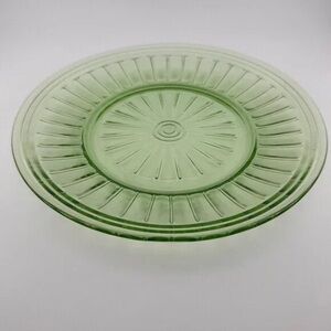 Elegant Green Glass Plate